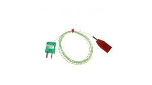 Thermocouple with Silicone Patch Mini Plug 150°C Type K Stainless Steel